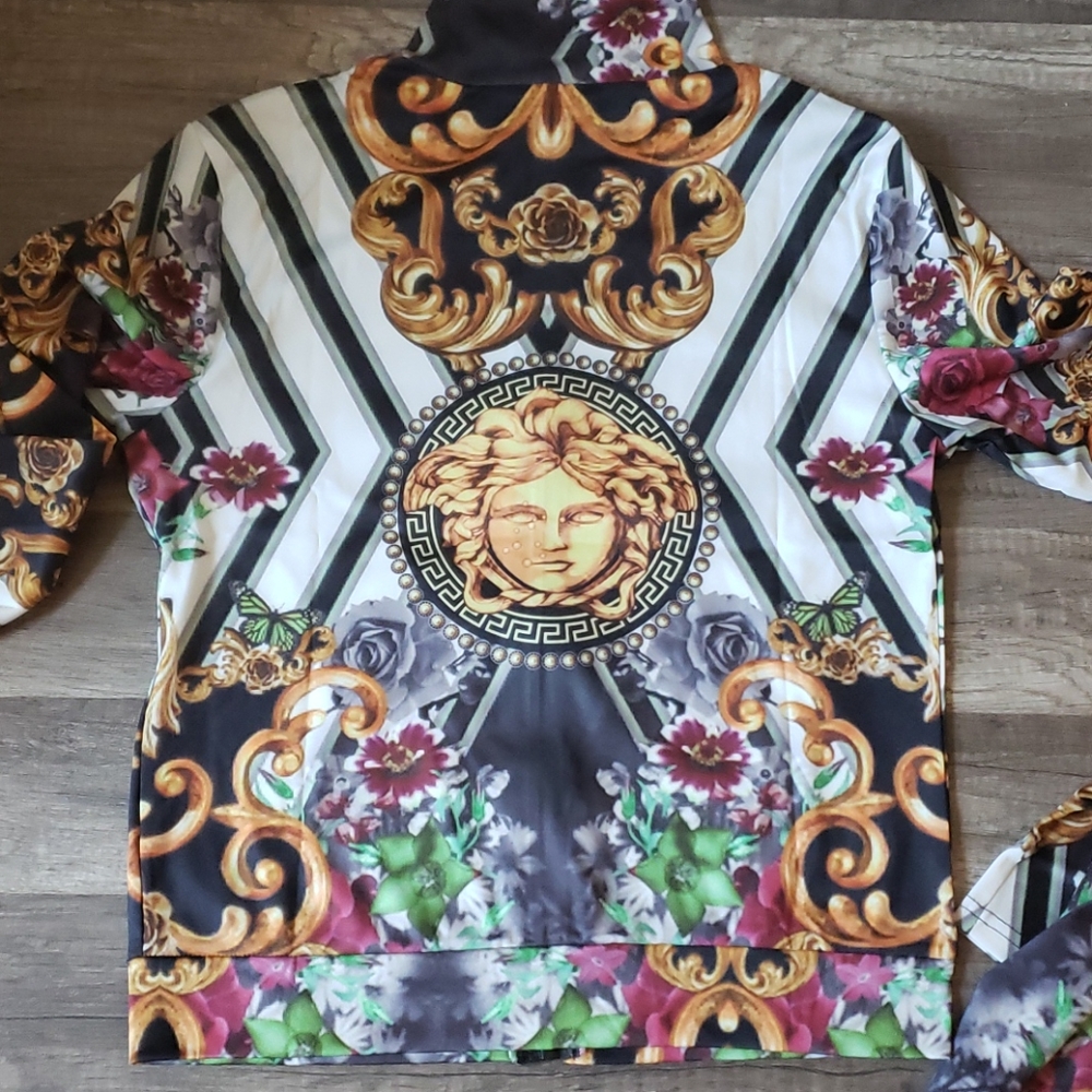 Multi-printed jacket and pants set - Picture 2 of 8